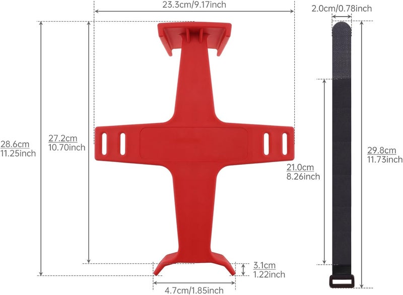 Windance Motorcycle Front Fork Saver,11.2 Inch Fork Support Brace Suspension Guard Protector for Dirt Pit Bike Motocross with 2 Hook Loop Fastener Straps (Red) - Image 4